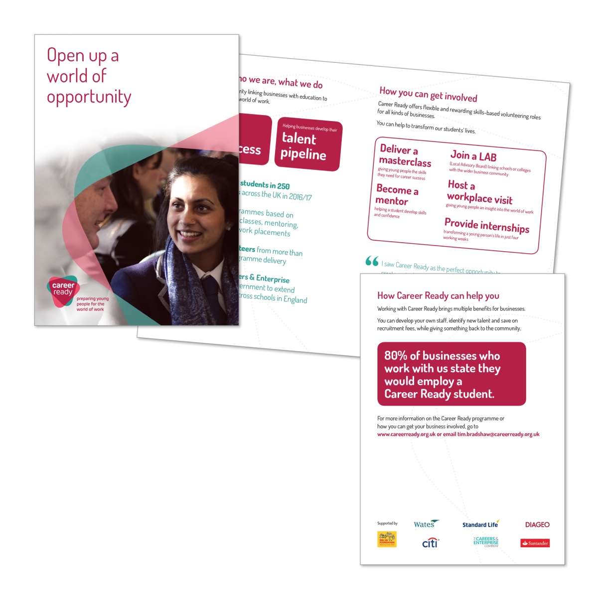 4 page Business Development brochure