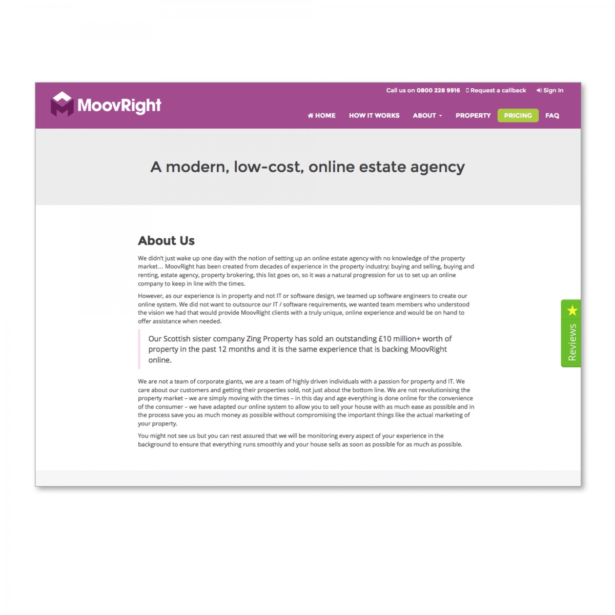 Design website - About page