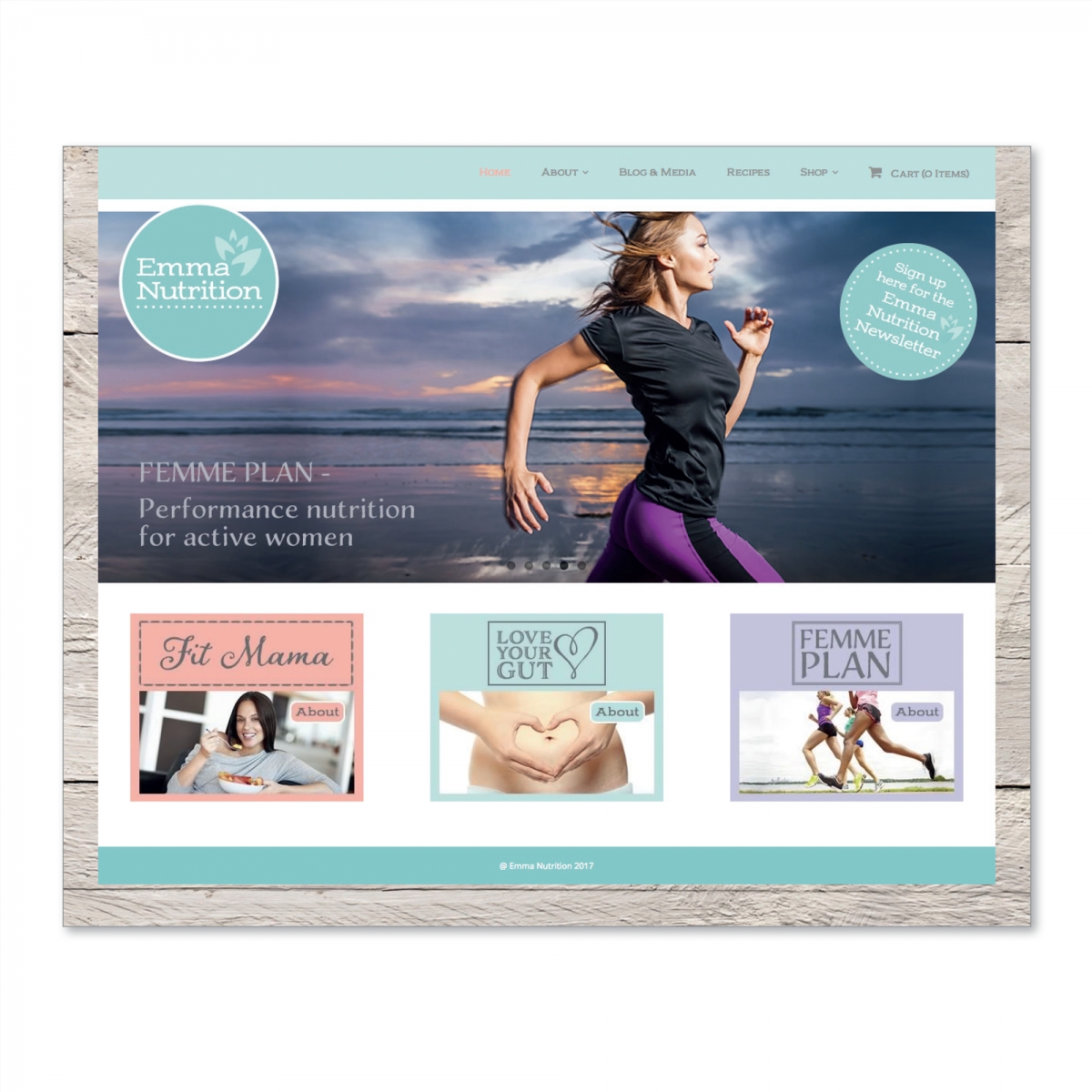 Concept, design and build website - Femme Plan banner