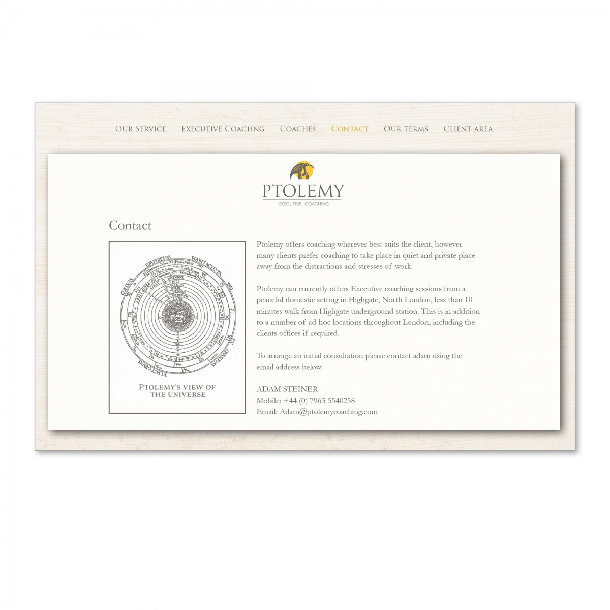 Design and build website - Contact page