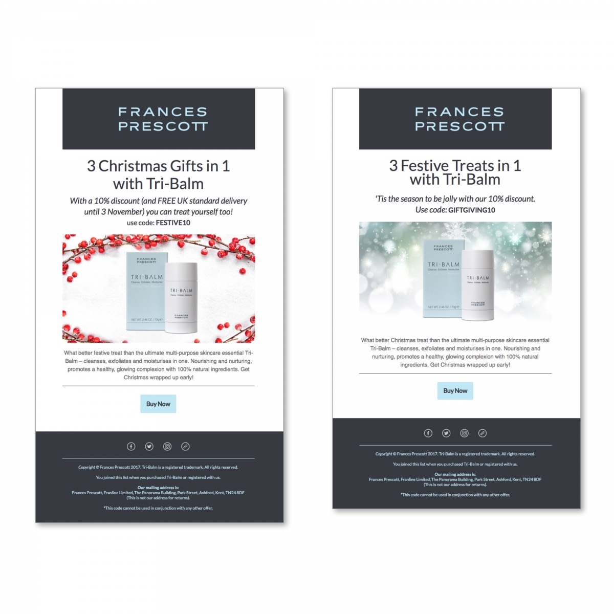 Christmas email marketing campaign