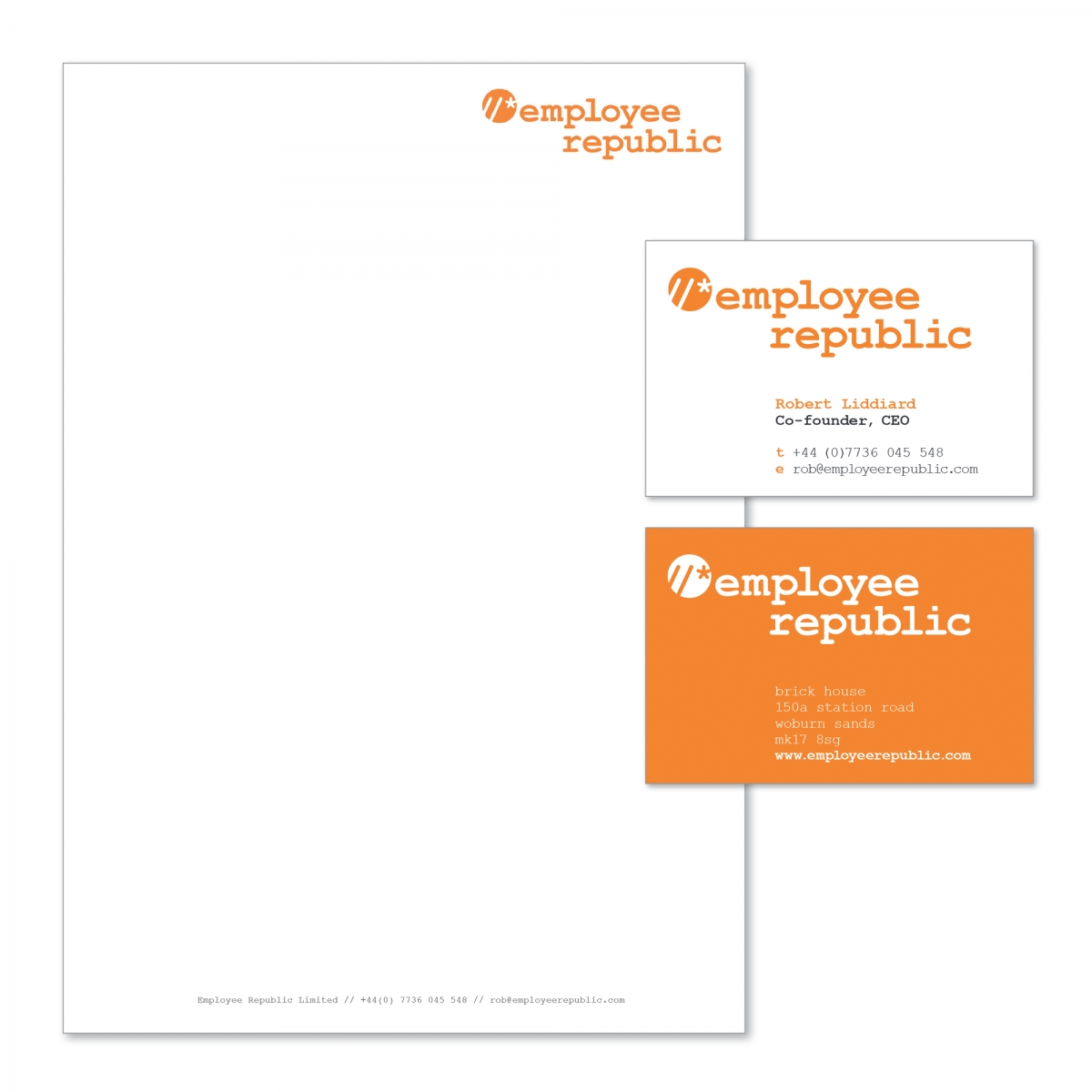 Letterhead and double-sided business card