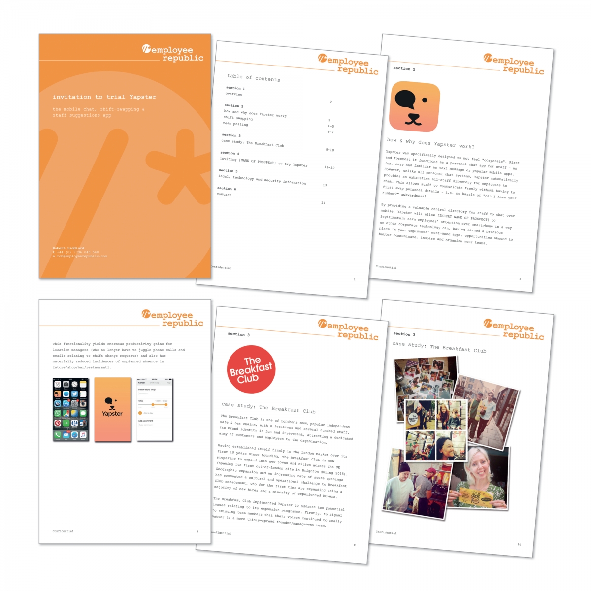Business proposal brochure