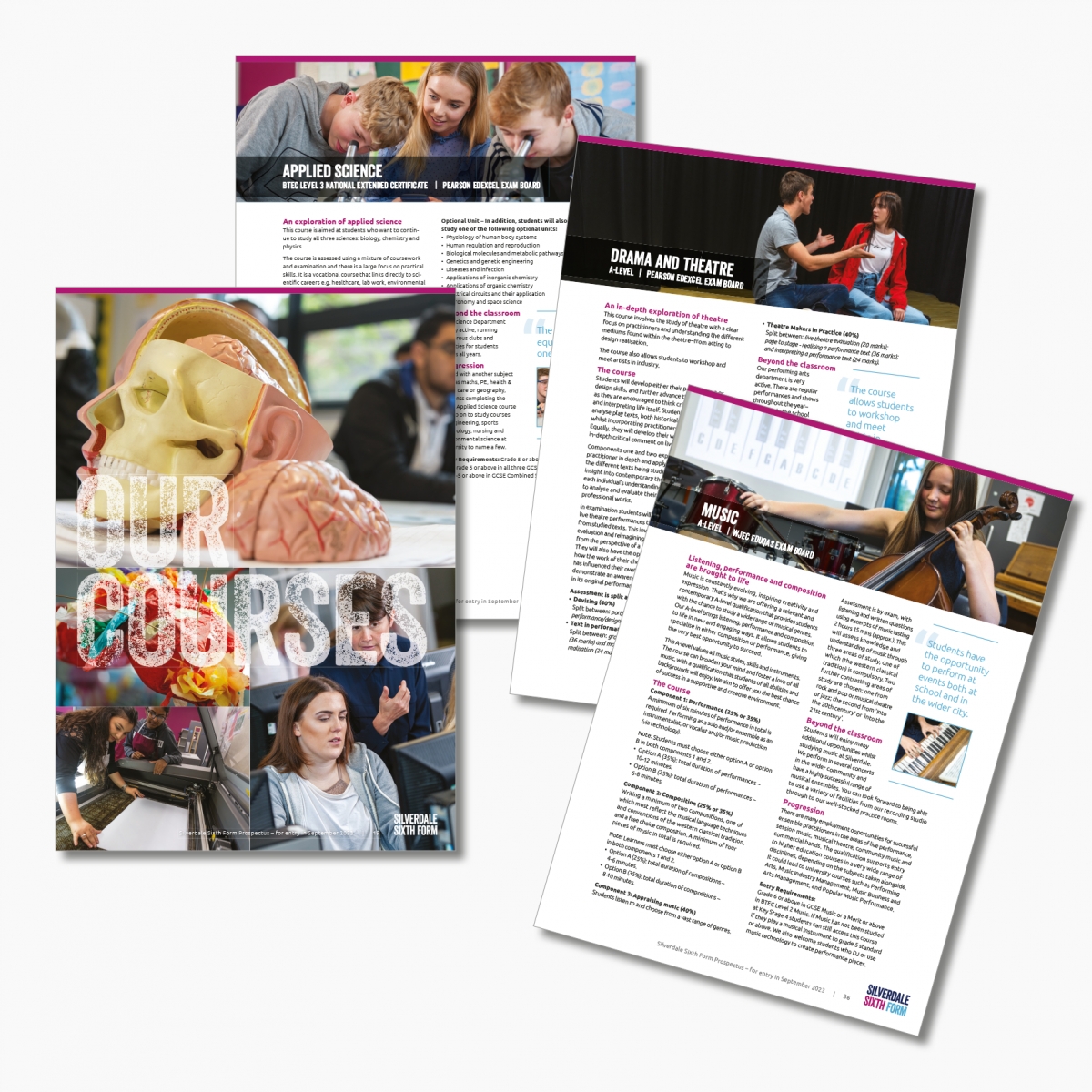 48 page prospectus - courses section