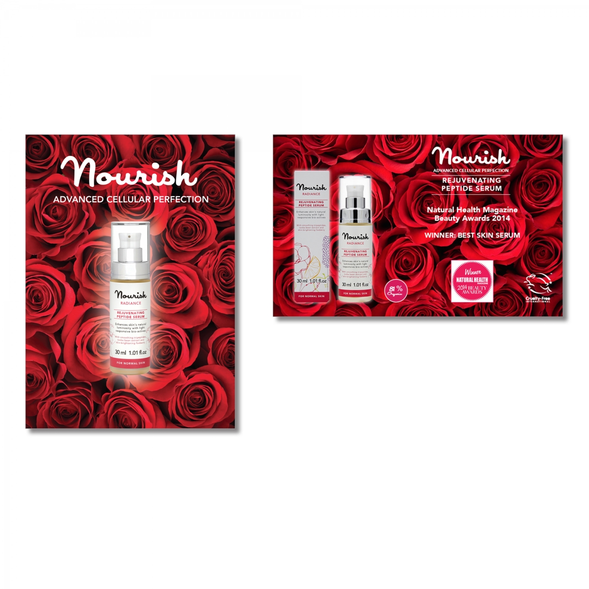 Radiance range - print and digital advertising