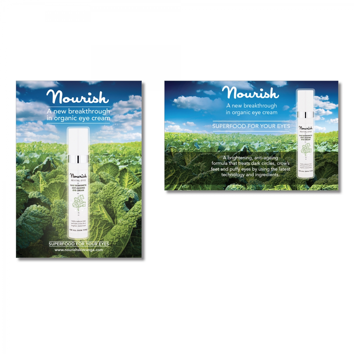 Revital Eyes - print and digital advertising