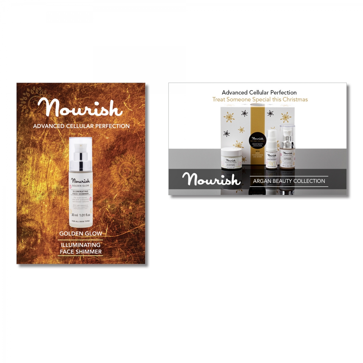 Golden Glow range - print and digital advertising