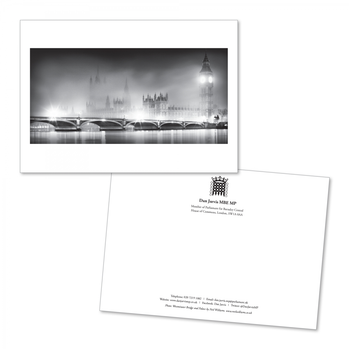 Westminster Portcullis A5 card