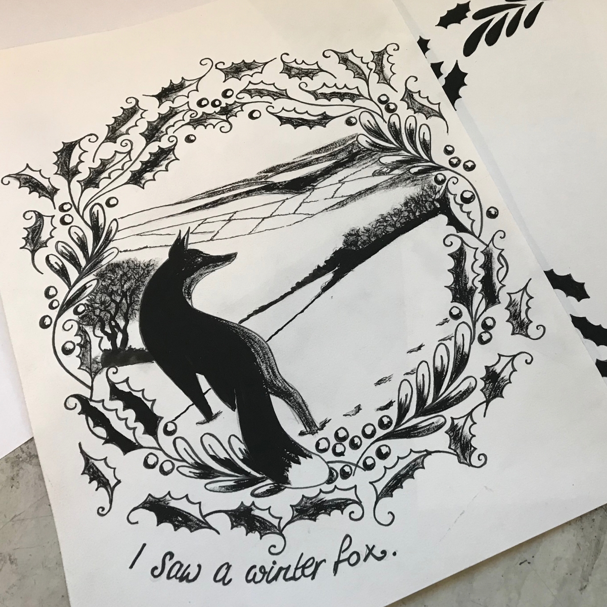 Separated artwork for silkscreen printed tote bags