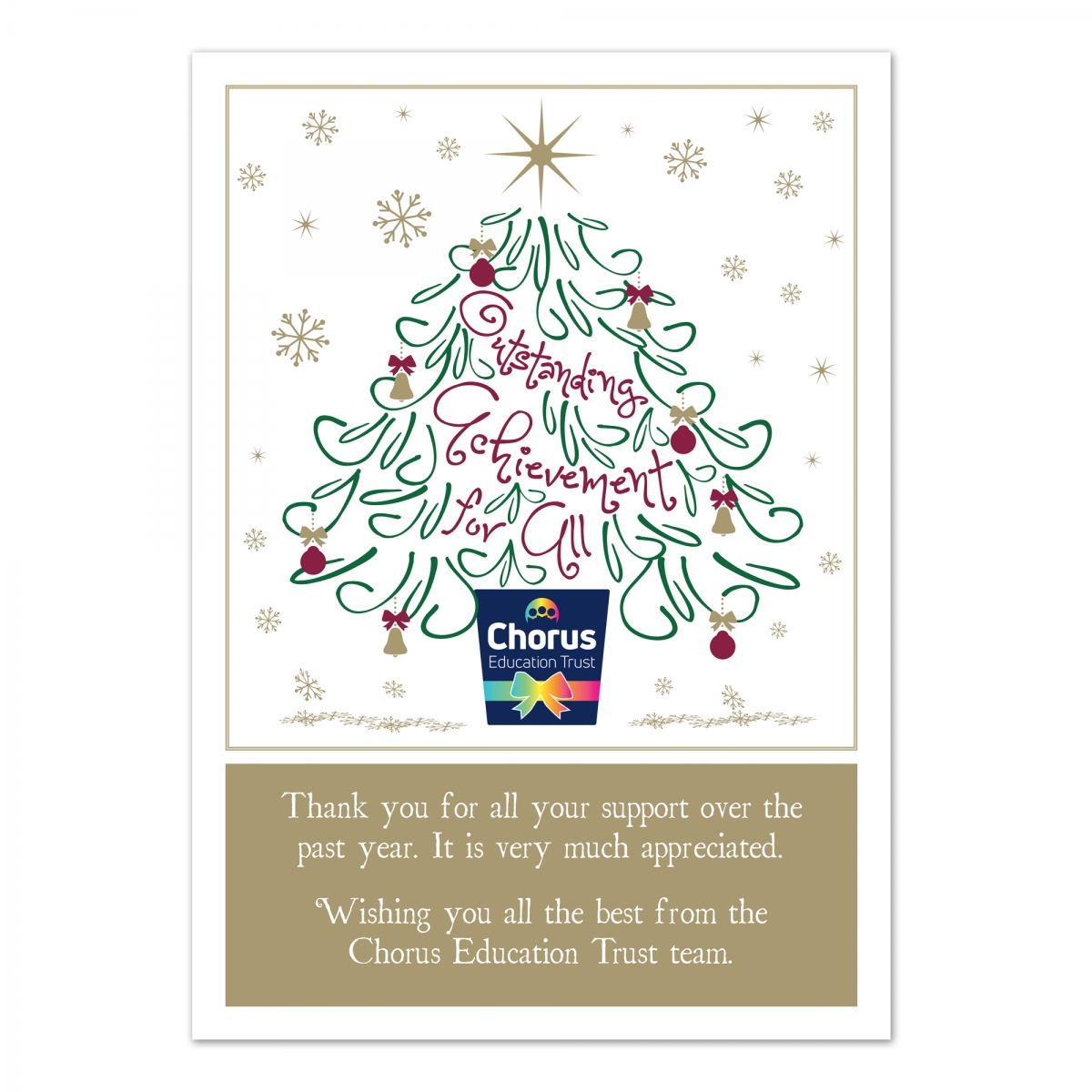 Chorus Christmas Card - digital upload for email and social media