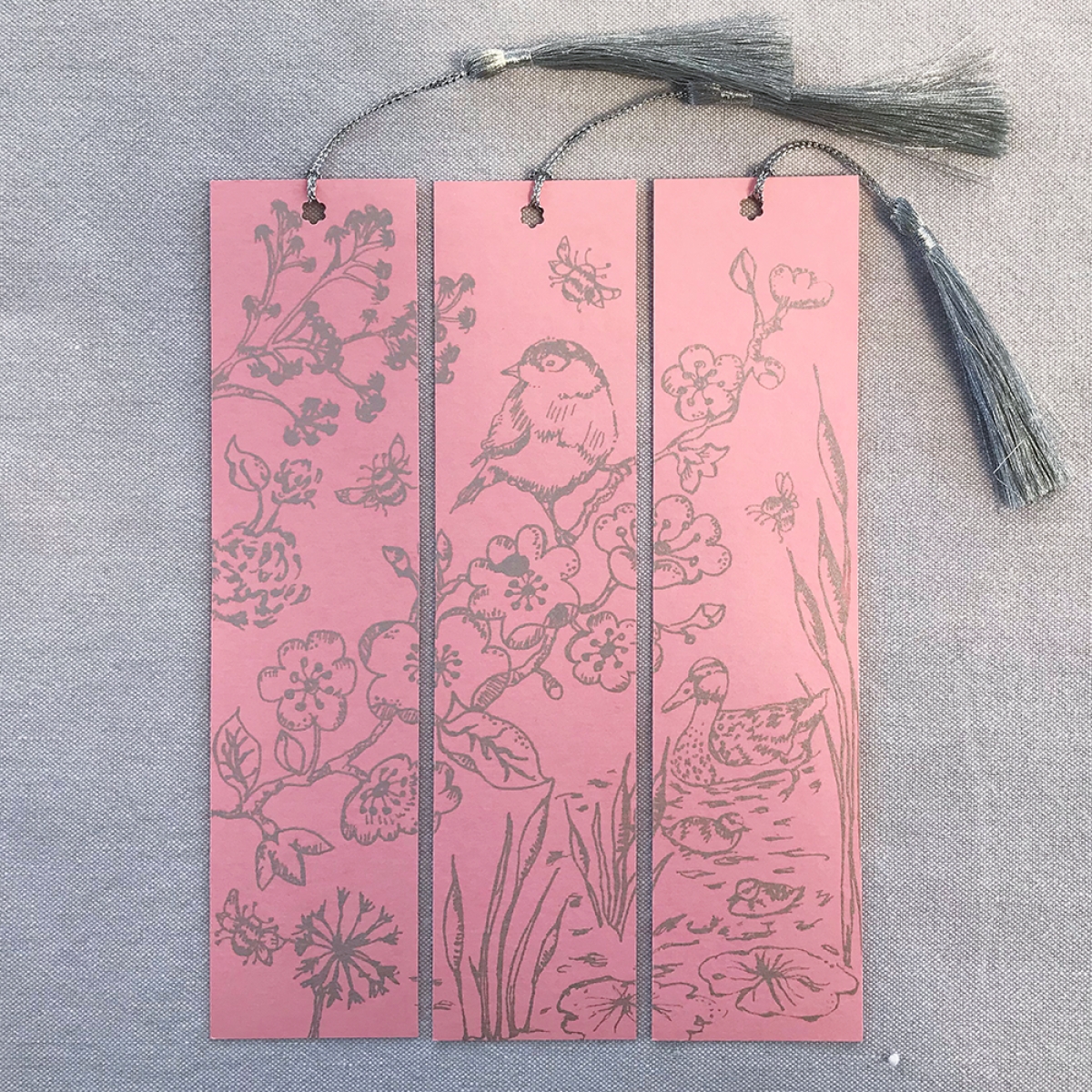 Triptych bookmarks by Linda Keelan