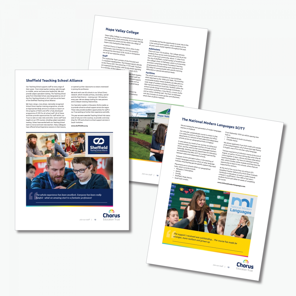 Staff Recruitment brochure single pages - digital download