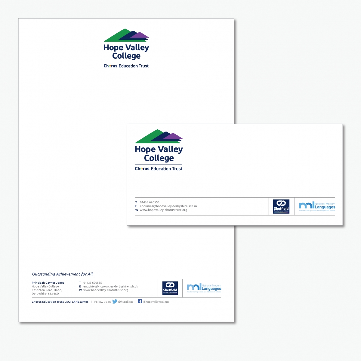Letterhead and compliment slip