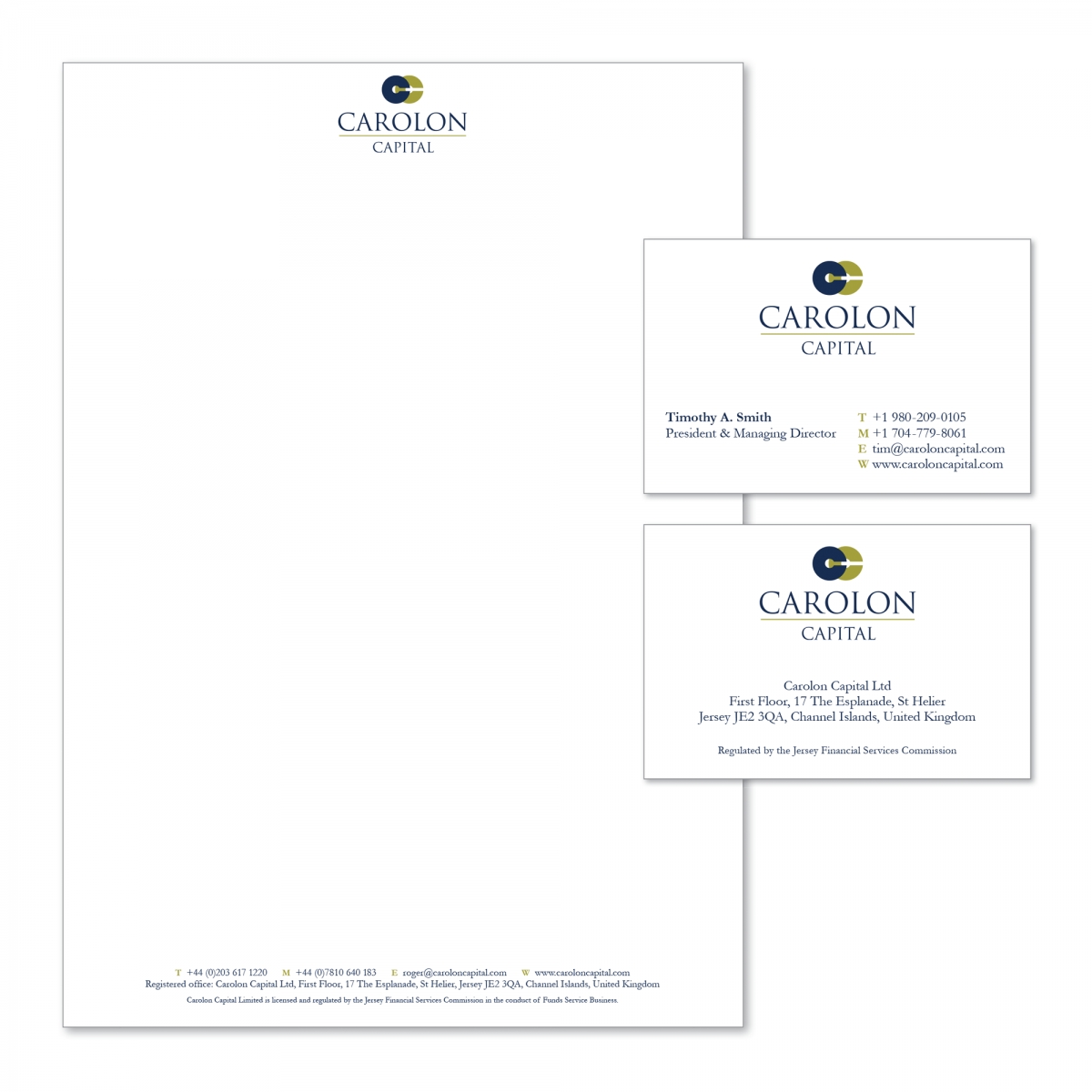Letterhead and double-sided business card