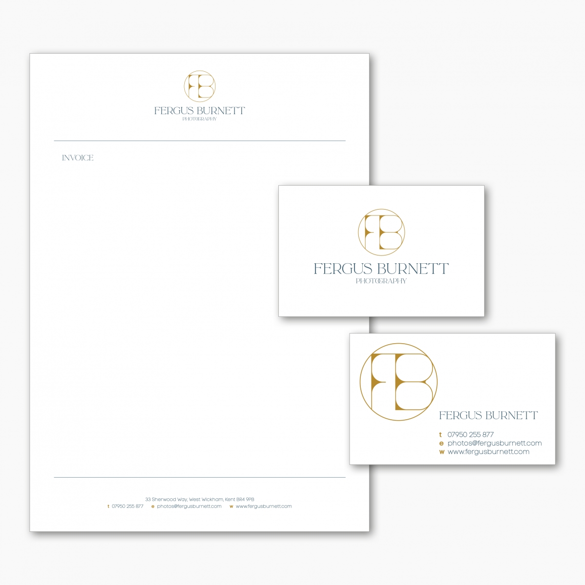 Letterhead and double-sided business card