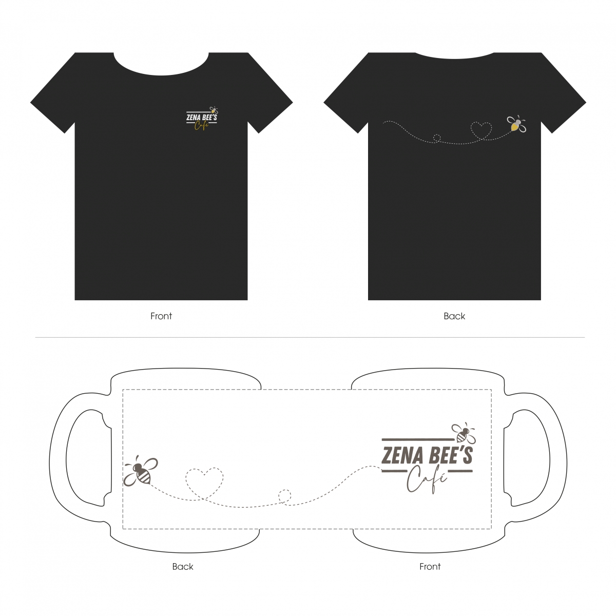 T-shirts and mug