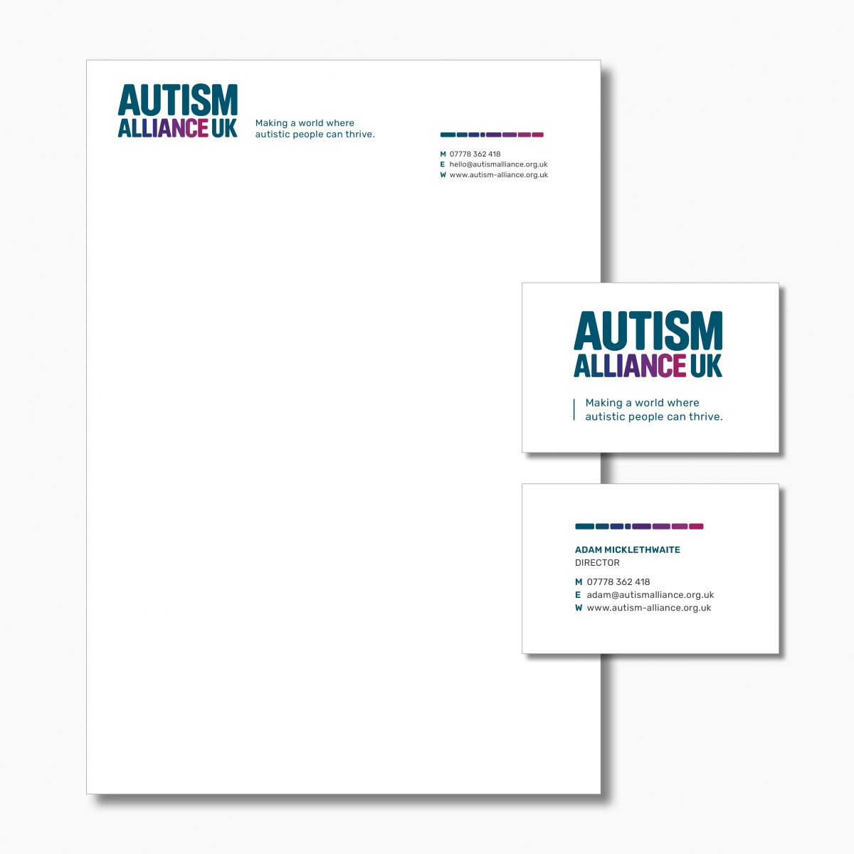 Letterhead a business card