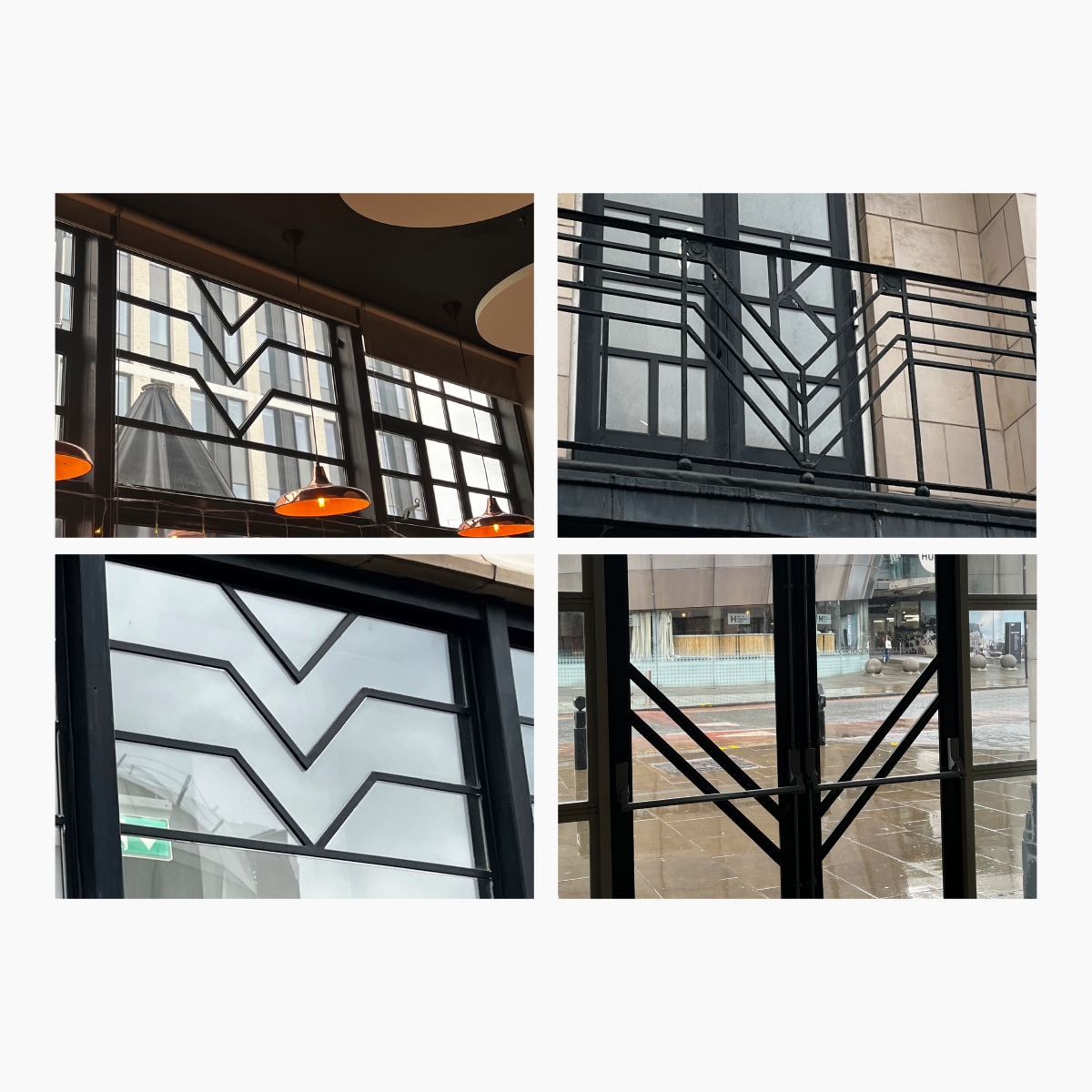 1930's architectural detail within the windows