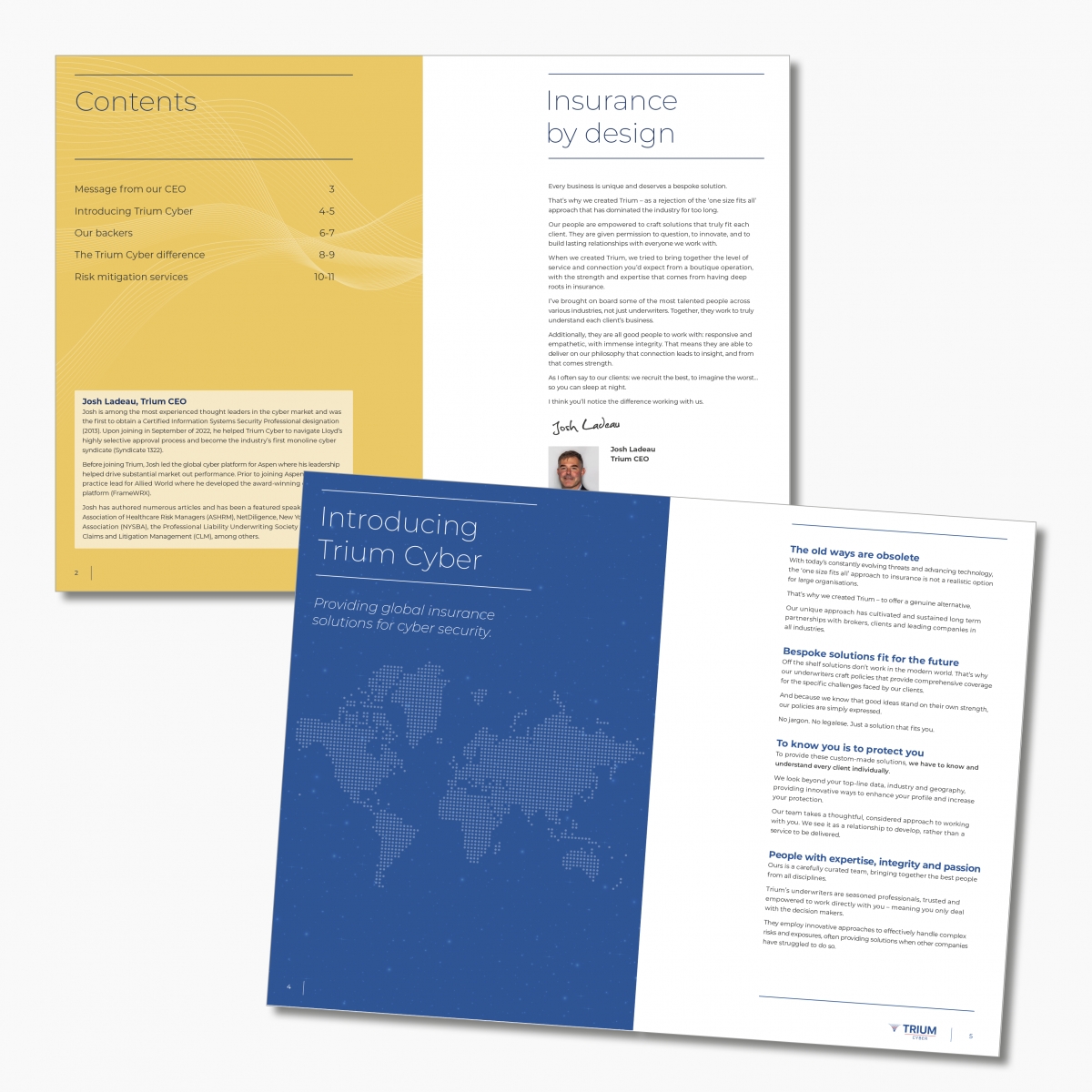 12pp corporate brochure inside pages