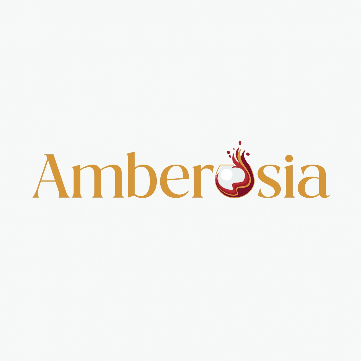 Amberósia logo with swirl of wine icon