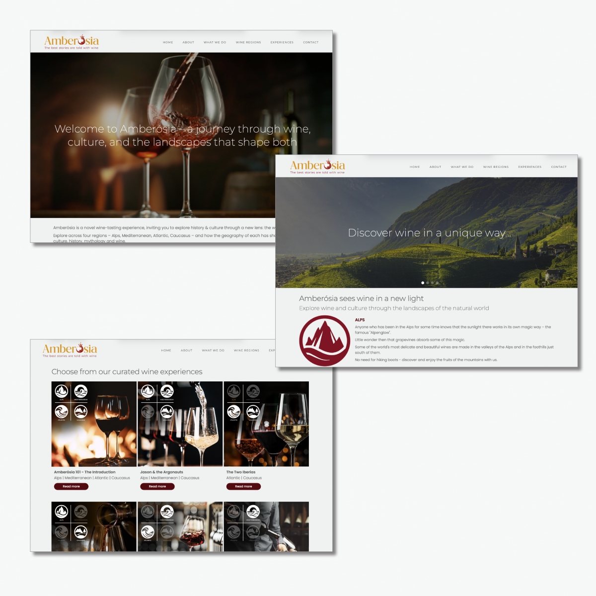 Amberósia web pages