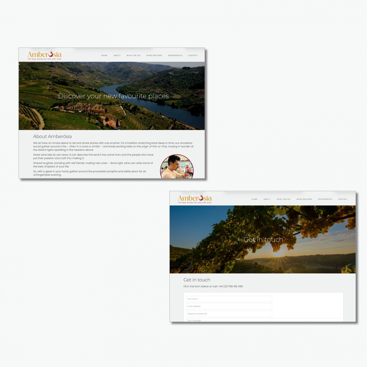 Amberósia web pages