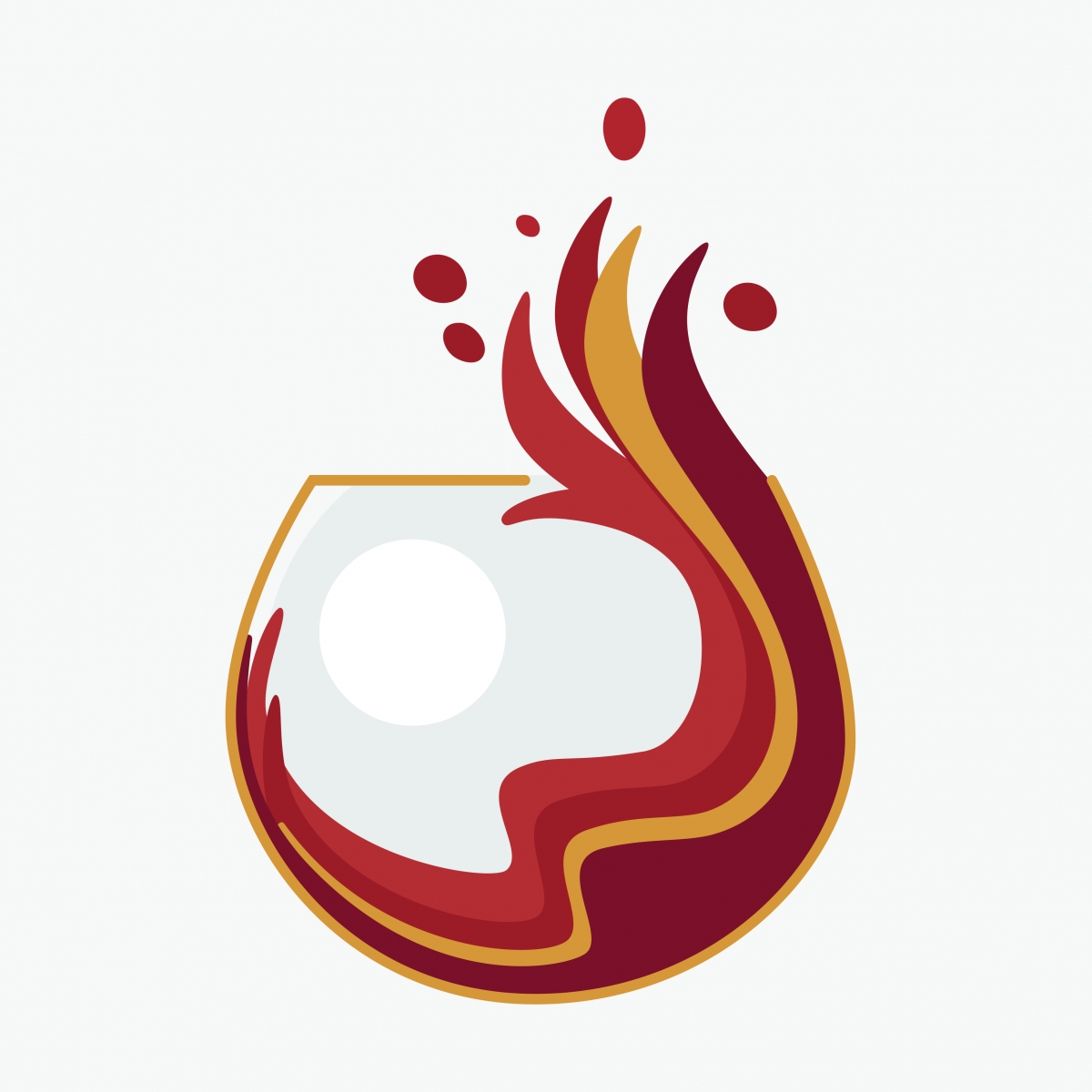 Amberósia swirl of wine icon