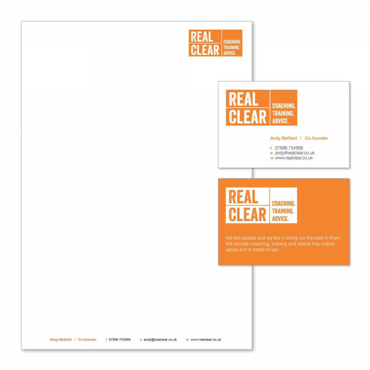 Letterhead and double-sided business card