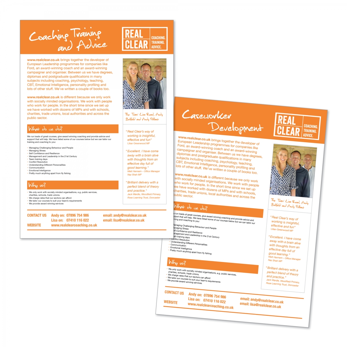 Marketing leaflets