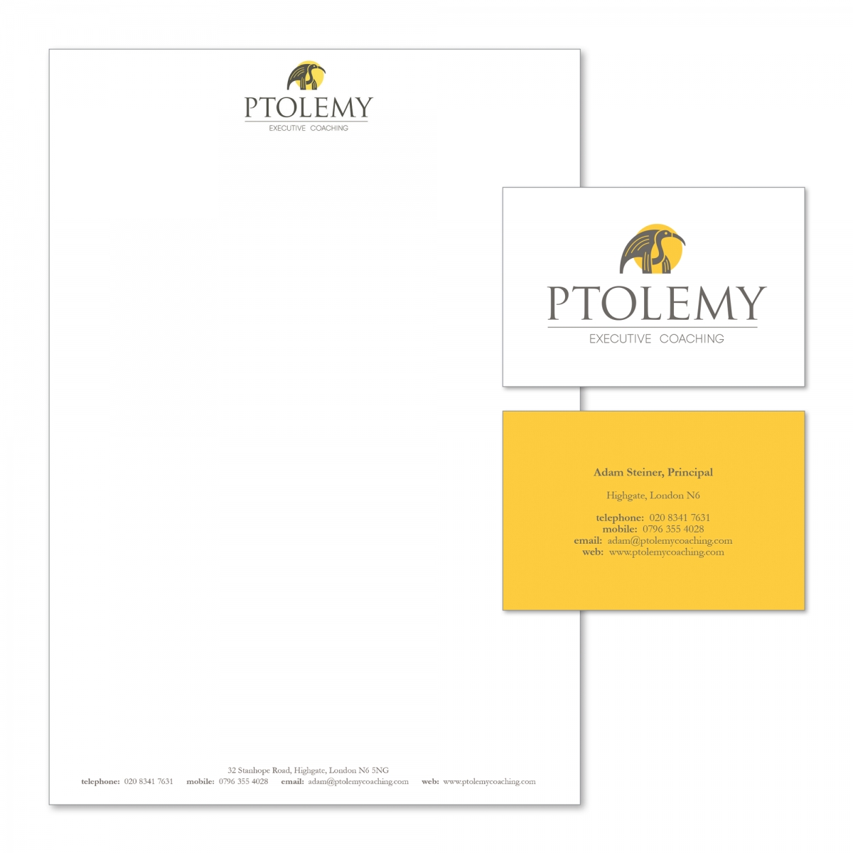 Letterhead and double-sided business card
